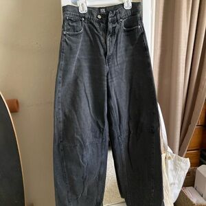 BDG urban outfitters black high rise extremely baggy jeans size 26